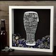 thumbnail image 6 of Torched Craft Beer Typography Shadow Box Wall Mount Decor 13"x13"x3.5", 6 of 6