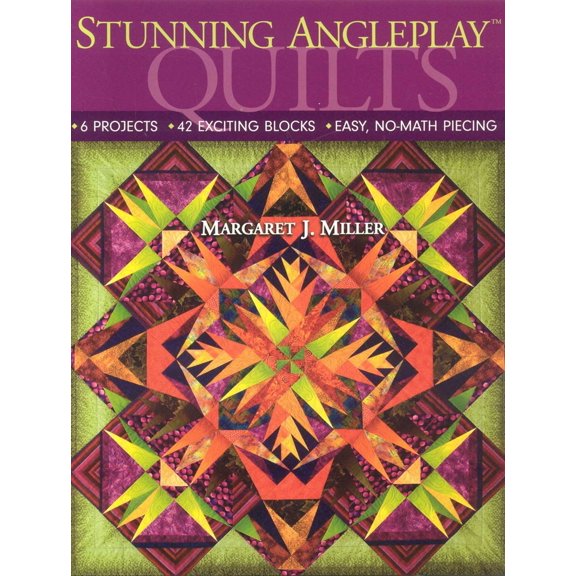 Pre-Owned Stunning Angleplay Quilts: - 6 Projects - 42 Exciting Blocks - Easy, No-Math Piecing (Paperback) 1571204458 9781571204455