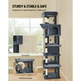 thumbnail image 5 of Large Cat Tree Tower with Large Top Perch， Washable Cushion, Suitable for Multiple Cats, 5 of 8