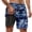 4-Blue, variant on YAYUBA Swim Trunks Men 7 Inch Quick Dry Elastic Waist Drawstring Men's Board Shorts Liner Compression Loose Beach Swimwear,XXXXL,4-Blue