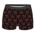 thumbnail image 5 of Uemuo Red Snake Pattern Men's Boxer Briefs,Trunk Anti-Chafing,Comfortable, Durable, and Stylish Underwear-, 5 of 9