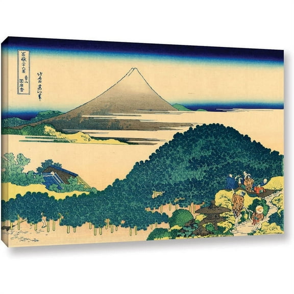 ArtWall Katsushika Hokusai "The Coast of Seven Leagues in Kamajura" Gallery-Wrapped Canvas
