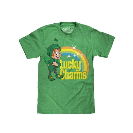 Tee Luv Lucky Charms Cereal T-Shirt - Lucky The Leprechaun Graphic Tee