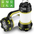 thumbnail image 1 of Rechargeable LED Lantern, 1000 Lumens 4000mAh 360 Camping Light, Rechargeable LED Light Portable Projector, Super Power, 6 Modes Camping Light, USB Power Strip - Green, 1 of 6