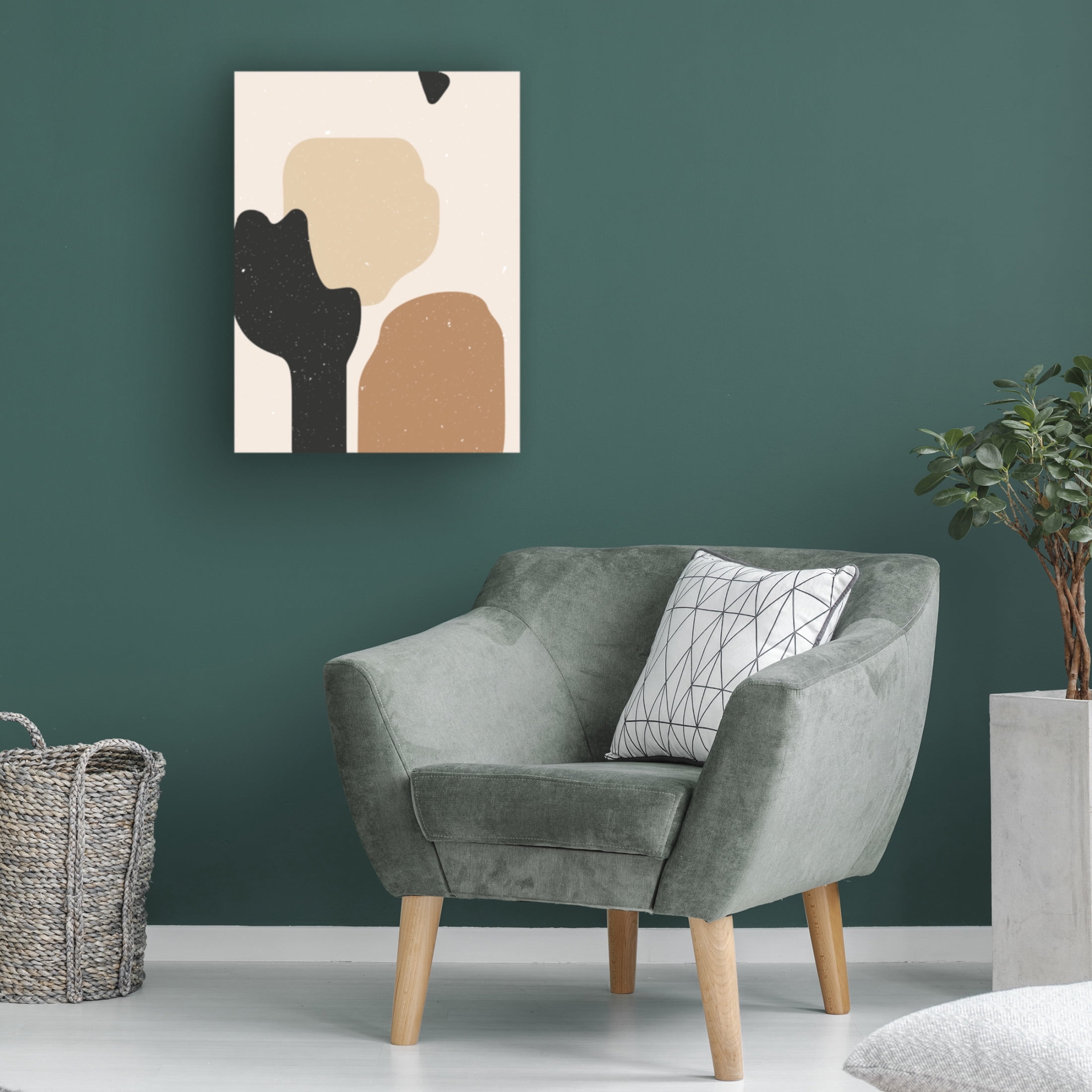 Trademark Fine Art NKTN Abstract composition 1 Canvas Wall Art