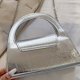 thumbnail image 5 of Bolso De Embrague De Noche Bolso de mano de noche para mujer Bolso de fiesta de cóctel con cadena elegante Bolso de mensajero (Plata), 5 of 9