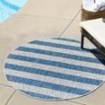 thumbnail image 4 of Outdoor Laaset Collection Area Rug Blue - 4' Round, 4 of 5