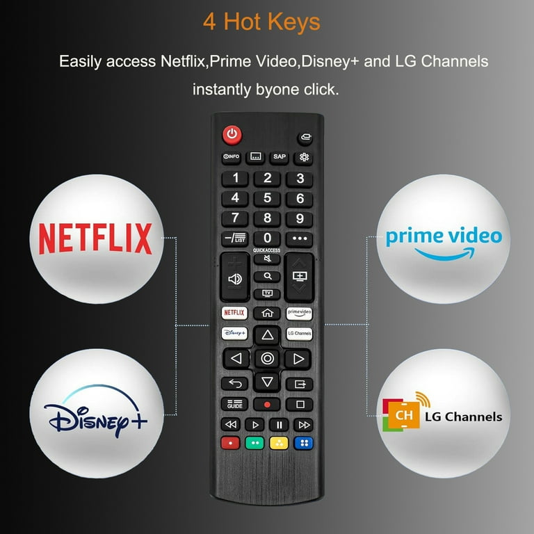 EONCHARM LG Smart TV Remote Replacement, Universal for LCD, LED