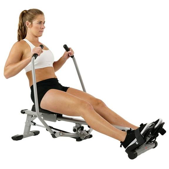 Sunny Health & Fitness Full Motion Rowing Machine Rower w/ 400 LB Capacity & Free SunnyFit® App Membership - SF-RW5639