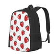 thumbnail image 2 of Daiia Hand Drawn Strawberry Backpack for Men and Women -Durable Backpack Large Capacity, Water-Resistant Bag with Adjustable Straps and Laptop Compartment, 2 of 9