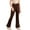 Brown, variant on BULLPIANO Girl's Flare Leggings High Waist Yoga Pants Girls Bell Bottom Pants Athletic Kids Dance Bell Bottoms Leggings