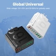 thumbnail image 2 of 8 Ports With Cable - Global Voltage 110-130V Power Adapter Brick For IPhone 17/16, For IPad, For Samsung, MacBook - Compact Cube Design, Charger For Business Trips & Home Use, Portable Fast Charger, 2 of 16