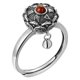 thumbnail image 4 of Qarigey 2 anillos giratorios budistas tibetanos con rueda de oración OM, anillo Mantra de loto de latón, anillos de dedo de la suerte Ropa, zapatos y accesorios Miscelánea Plata antigua Qarigey AP006648-02, 4 of 6