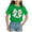 1-Green, variant on ZTKWD Girls Pleated T Shirts Kids Summer Short Sleeve Fashion Tops Tees 90-160 Easter