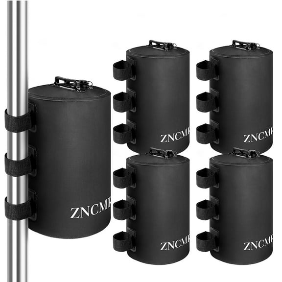 ZNCMRR Canopy Water Weight Bag,Pop Up Tent Leg Weight Set of 4,Black