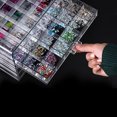 thumbnail image 4 of maskred 120 Grids Decoration Organize Box Transparent Empty Art Display Holder Case Beauty Tool, 4 of 6