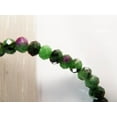 thumbnail image 2 of Natural Ruby Zoisite 4mm Rondelle Shape Faceted Cut Beads Stretchable Bracelet for Men & Women., 2 of 2