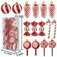 thumbnail image 3 of HomeDM 15Pcs Christmas Balls Ornaments - Shatterproof Christmas Tree Ornaments Plastic Hanging Balls for Holiday Wedding Party Decoration, 3 of 7