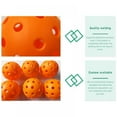 thumbnail image 4 of PENGXIANG Pickleball Balls Pickle Balls USAPA Standard Outdoor Indoor Training Pickleball Balls  Orange Professional Pickleball Work Great in Wind High Visibility  6 Pack, 4 of 8