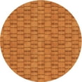 thumbnail image 1 of Ahgly Company Indoor Round Patterned Orange Red Orange Area Rugs, 5' Round, 1 of 6