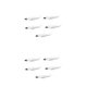 thumbnail image 4 of Toystoory Pack of 5 Fishing Baits Crankbait Lures River Saltwater Portable Freshwater Seawater Gear Kit Tackle Stream Lake Boat Sea Type5 NO5, 4 of 6