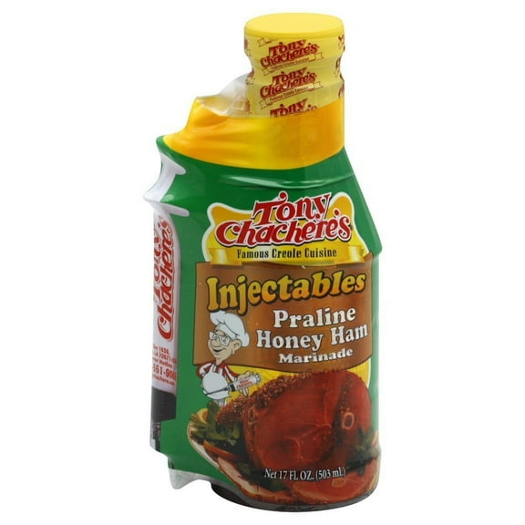 Tony Chacheres Injectable Honey Praline Ham Marinade-2 bottles of 17 ounces