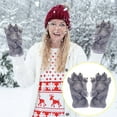 thumbnail image 3 of HHGBAD Cute Animal Paw Gloves, Full Finger Coverage, Warm and Cozy Hand Protection, Ideal for Cold Weather, Perfect Gift for Family and Friends, Stylish Winter Accessories, 3 of 4