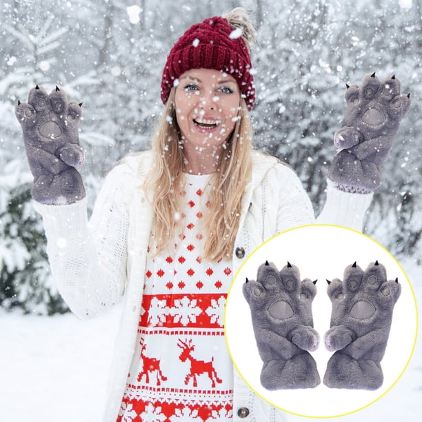 Guantes con Garras Guantes de Pata Lindos Guantes de Garras para Mascotas, Todos los Dedos para el Calor Y el Aislamiento Frío