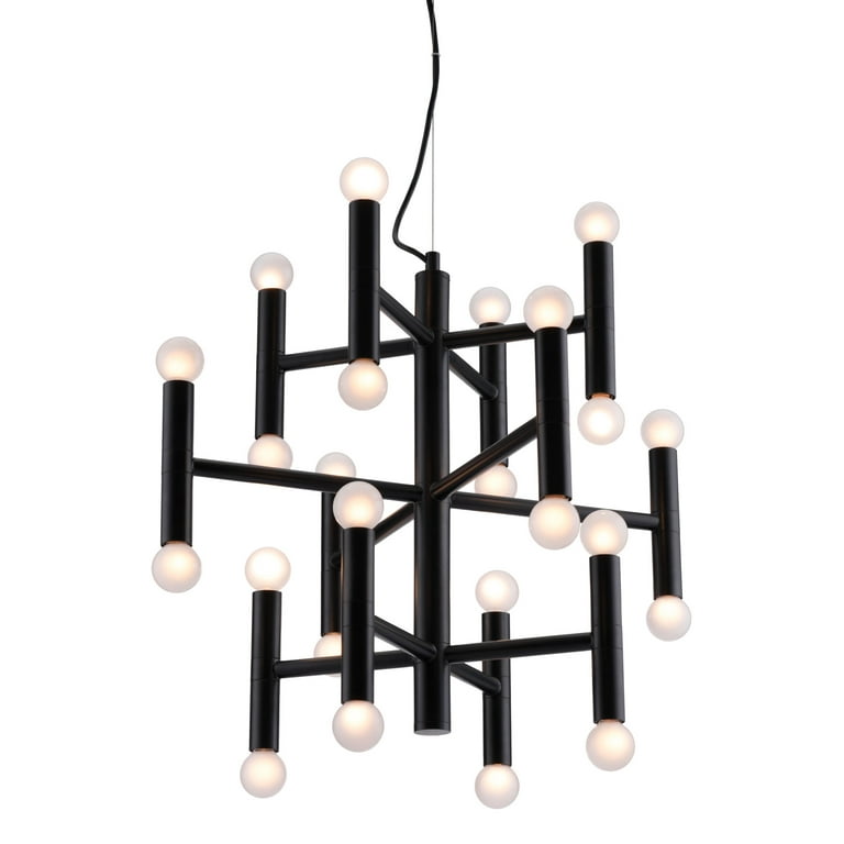 Zou Lighting Metal Chandelier In Black Finish 56061