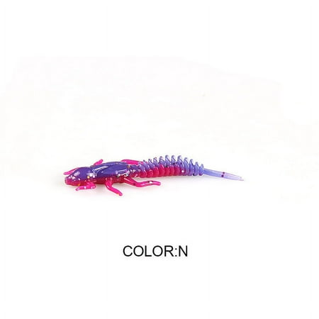 Larvae soft bait floating freshwater worm Lifelike Design Easy to Use Cieatiam