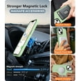 thumbnail image 2 of for iPhone 14 Case/iPhone 13 Case, Compatible with Magsafe, Translucent Matte Shockproof -Grade Protection, Strong  Phone Case for iPhone 14/13 6.1'', Light Green, 2 of 14