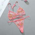 thumbnail image 2 of Lefu Womens Mesh Sheer Bra Set Ultra-thin Lingerie G-String Thong Underwear Nightwear, 2 of 9