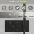 thumbnail image 5 of ANGELES HOME Shower System with Body Jets,10 Inch Rain Shower Head with 6 Body Spray Jets and Handheld Shower, Wall Mounted Shower Faucet Set, Rough-in Mixer Valve and Trim Included, 5 of 12