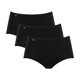 thumbnail image 1 of Sloggi Midi para Mujeres, Paquete de 3 - 24/7 Cotton, monocromo negro 42, 1 of 4