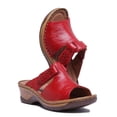 thumbnail image 5 of Josef Seibel Catalonia 32 Women's Leather Open Toe Mule Sandal In Red Size 8.5, 5 of 6