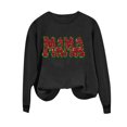 thumbnail image 5 of Mama Bright Graphic Sweatshirt Women Long Sleeve Sequin Graphic Shirts Cute Mom Crewneck Pullover Tops, 5 of 6