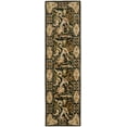 thumbnail image 2 of Safavieh Bergama Pompeii Floral Bordered Wool Runner Rug, Charcoal, 2'3" x 10', 2 of 7