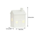 thumbnail image 3 of Christmas Ceramic House under $5! Yrmaups Christmas Ceramic Village House, Porcelain Mini House with LED Light, Tabletop Figurine for Holiday Decor, Festive Winter Village Accent, 3 of 8