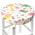 thumbnail image 3 of Fuzoiu Cute Baby Dinosaurs Print Bar Stool Cushions, Super Breathable Round Bar Stool Covers,Seat Cushion Round- One Cushion Only-13 inch, 3 of 7