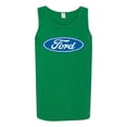thumbnail image 2 of Wild Bobby, Ford Motors Blue Logo, Cars and Trucks, Men Graphic Tank Top, Kelly, Small, 2 of 4