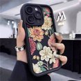 thumbnail image 2 of Funda de teléfono anticaída con diseño floral de verano engrosada para iPhone 14, 15, 11, 12, 13, 16 Pro Max, 7 Plus, XS, XR, carcasa trasera de silicona sólida, 2 of 5