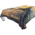 thumbnail image 4 of BZSMCE Square Tablecloth Art Tower Bridge Painting Pattern Tableclothes, 4 of 9