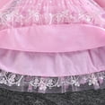 thumbnail image 6 of Girl Elsa Princess Dress Short Sleeve Birthday Dress Up, Size 2-7T, 6 of 7
