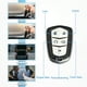 thumbnail image 4 of Funda de TPU para llavero inteligente de 360 grados para Cadillac CTS con 5 botones y llavero en tono plateado, 1 Juego, 4 of 7