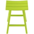 thumbnail image 5 of Afuera Living Modern Outdoor 29" HDPE Plastic Saddle Seat Barstool in Lime, 5 of 6