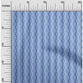 thumbnail image 2 of oneOone Cotton Poplin Medium Blue Fabric Geometric Dress Material Fabric Print Fabric By The Yard 56 Inch Wide, 2 of 5