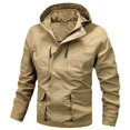 thumbnail image 1 of MKLEKYY Ladies Jackets Winter Mens Fashion Pocket Cardigan Zipper Sweater Jacket, 1 of 3