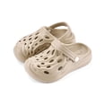thumbnail image 7 of XIYON Kids Boys Girls Summer Slippers Soft Sole Non Closed Toe Hollow Out Solid Color Lightweight Breathable Shoes For Casual Daily Wear,Coffee,11.5-13 Years, 7 of 7