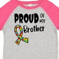 thumbnail image 4 of Inktastic Proud of My Brother Autism Awareness Puzzle Piece Ribbon Boys or Girls Toddler T-Shirt, 4 of 5