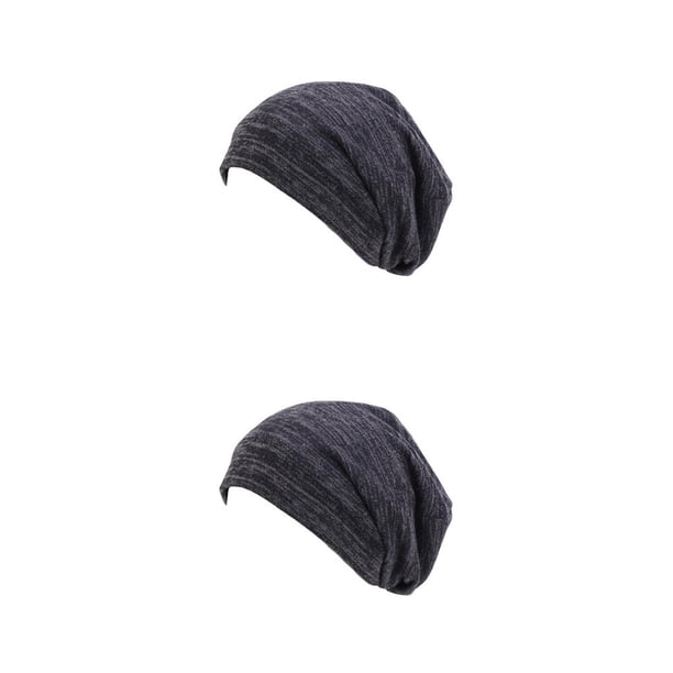 Qarigey Sombreros de invierno con forro de satén para mujer, diseño elástico, regalos transpirables elásticos a la moda, suministros de negro 2Conjunto